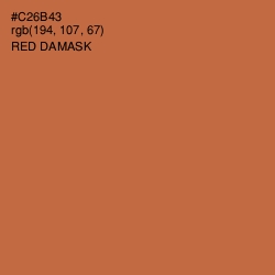#C26B43 - Red Damask Color Image